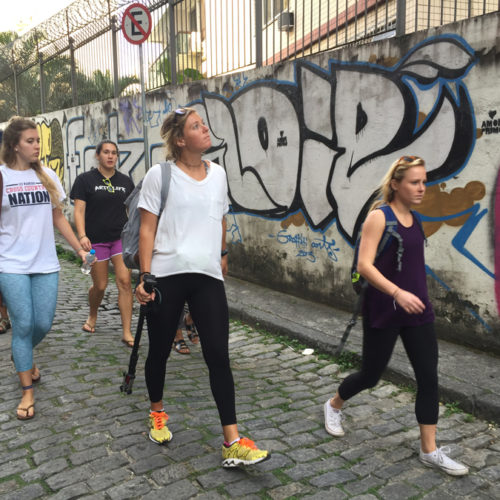 Caroline Henry, Ella Fox, Ashley Osiecki, and Alexandra Bruder in Rio de Janeiro, August 2016