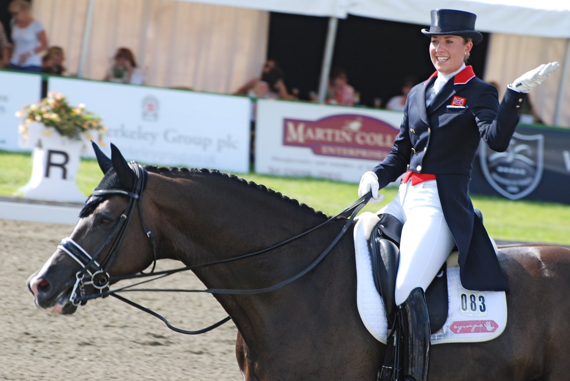 Charlotte Dujardin and Valegro, in a 2011 image by Judy Sharrock. Used with Creative Commons License Attribution-NoDerivs 2.0 Generic (CC BY-ND 2.0)