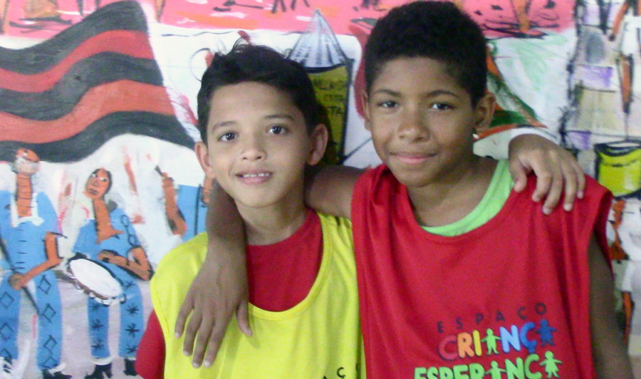 Gustavo Alves Cabral and Daniel Silva Barreiro of the Cantagalo favela of Rio.