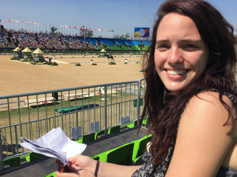 Jamie Doolittle at Rio 2016 Olympic Games, equestrian dressage final